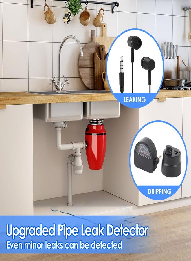 VINGVO Water Leakage Detection with Headset, Underground Water Leak Detector Sensor Alarm for Home, Pipe Leak Leakage Detector Sound Intensifier for Site Construction, Tube Construction, Car Maintenance (#1) - Image 4